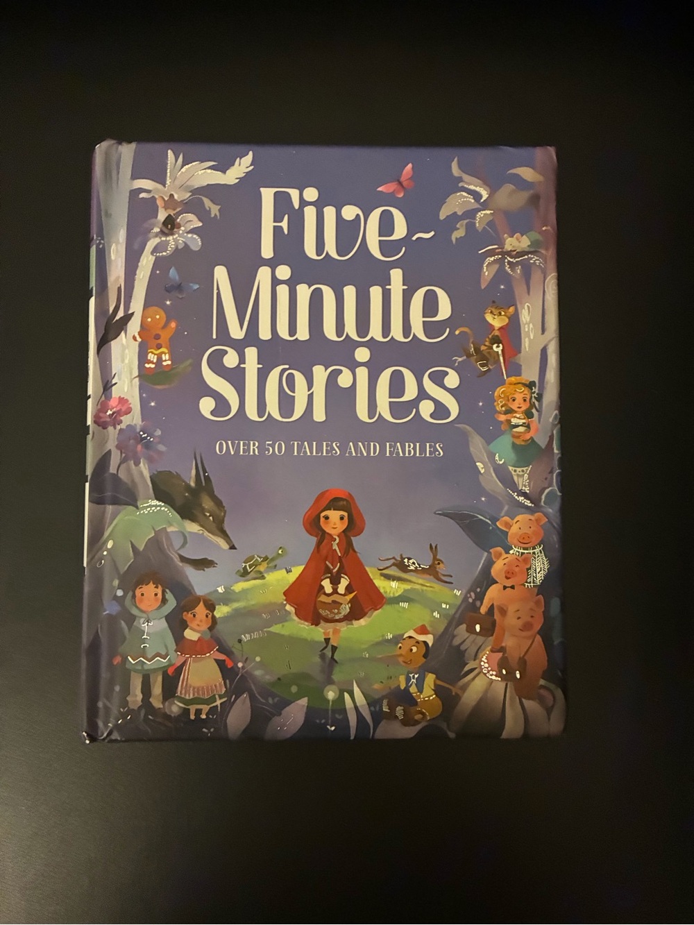Five-Minute Stories Hardcover Book in Purple - Unbranded